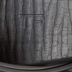 Pre Owned Tom Ford Black Leather Buckle Belt 95CM