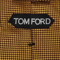 Tom Ford Yellow Silk Jacquard Tie