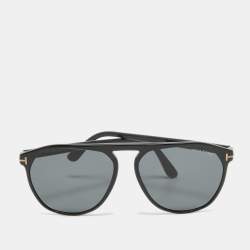 Pre Owned Tom Ford Black TF835 Jasper Aviator Sunglasses