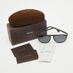 Pre Owned Tom Ford Black TF835 Jasper Aviator Sunglasses