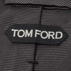 Tom Ford Black Stripe Jacquard  Tie