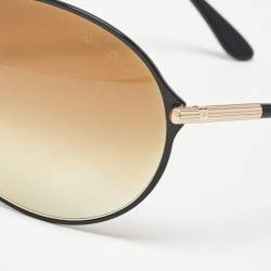 Tom Ford Brown Gradient Rex TF101 Shield Sunglasses