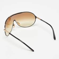 Tom Ford Brown Gradient Rex TF101 Shield Sunglasses