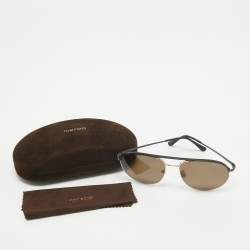 Tom Ford Brown/Black Gio TF772 Aviator Sunglasses