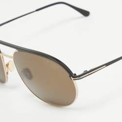Tom Ford Brown/Black Gio TF772 Aviator Sunglasses