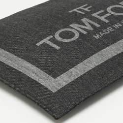 Pre Owned Tom Ford Black/Grey Denim Flat Zipped Pouch