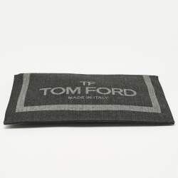 Pre Owned Tom Ford Black/Grey Denim Flat Zipped Pouch