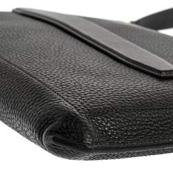 Tom Ford Black Grain Leather Buckley Zip Portfolio 