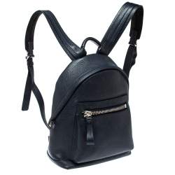 Pre Owned Tom Ford Navy Blue Leather Buckley Backpack