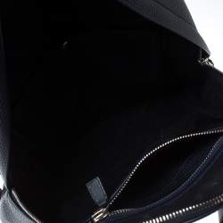 Pre Owned Tom Ford Navy Blue Leather Buckley Backpack