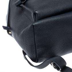 Pre Owned Tom Ford Navy Blue Leather Buckley Backpack