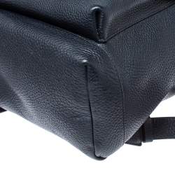 Pre Owned Tom Ford Navy Blue Leather Buckley Backpack
