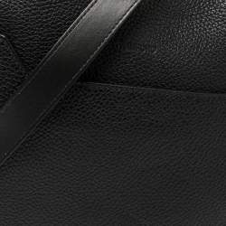 Pre Owned Tom Ford Black Grain Leather Messenger Bag