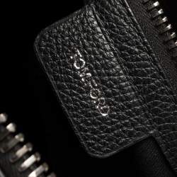 Pre Owned Tom Ford Black Grain Leather Messenger Bag