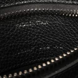 Pre Owned Tom Ford Black Grain Leather Messenger Bag