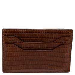 Tom Ford Brown Alligator Card Holder