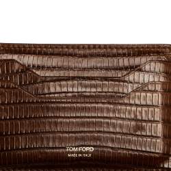 Tom Ford Brown Alligator Card Holder
