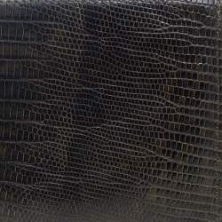 Tom Ford Black/Green Lizard Embossed Leather Bifold Wallet