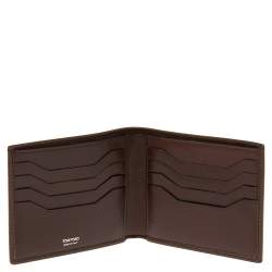 Tom Ford Brown Leather Bifold Wallet