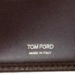 Tom Ford Brown Leather Bifold Wallet
