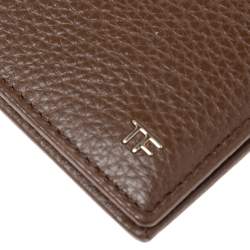Tom Ford Brown Leather Bifold Wallet