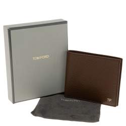 Tom Ford Brown Leather Bifold Wallet