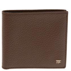 Tom Ford Brown Leather Bifold Wallet