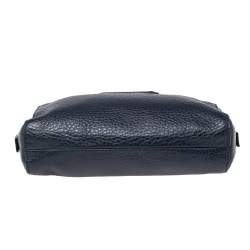 Tom Ford Navy Blue Leather Zip Around Wristlet Pouch