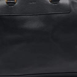 Tom Ford Black Leather Duffel Bag