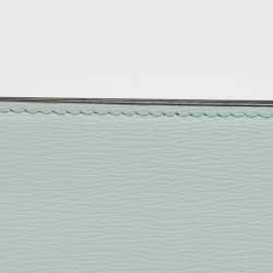 Pre Owned Tom Ford Blue Leather Money Clip Wallet