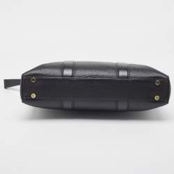 Tom Ford Black Leather Buckley Briefcase Bag