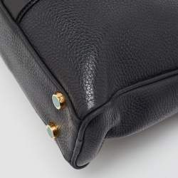 Tom Ford Black Leather Buckley Briefcase Bag