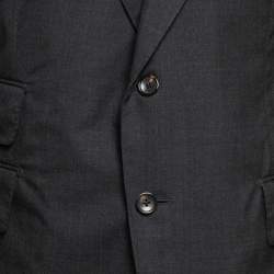 Pre Owned Tom Ford Grey Wool Single Breasted Pants Suit XXXL