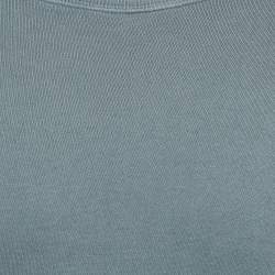 Pre Owned Tom Ford Blue Cotton Knit Relaxed Fit Sweatshirt L