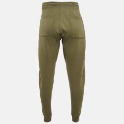 Tom Ford Olive Green Cotton Knit Regular Fit Sweatpants M
