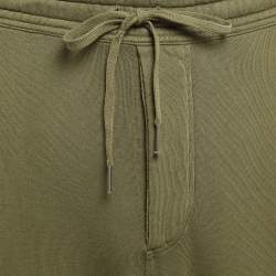 Tom Ford Olive Green Cotton Knit Regular Fit Sweatpants M