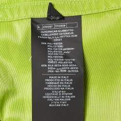 Pre Owned Tom Ford Green Silk Blend Boxy Fit Hooded Jacket M