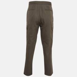 Pre Owned Tom Ford Olive Linen Blend Cargo Pants XL