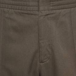 Pre Owned Tom Ford Olive Linen Blend Cargo Pants XL