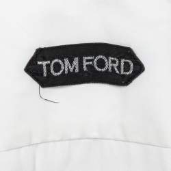 Tom Ford White Poplin Cotton Buttoned Up Shirt L