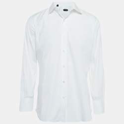 Pre Owned Tom Ford White Cotton Long Sleeve Shirt XL