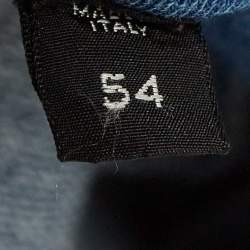 Pre Owned Tom Ford Blue Cotton Knit Polo T-Shirt XXL