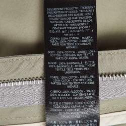 Pre Owned Tom Ford Light Green Cotton Cargo Pants M