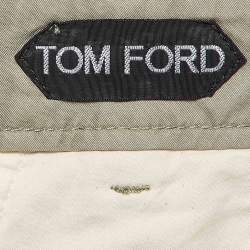Pre Owned Tom Ford Light Green Cotton Cargo Pants M