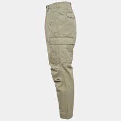 Pre Owned Tom Ford Light Green Cotton Cargo Pants M