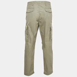 Pre Owned Tom Ford Light Green Cotton Cargo Pants M