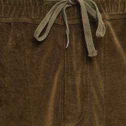 Tom Ford Brown Velvet Drawstring Sweatpants S