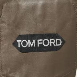 Tom Ford Brown Suede Button Front Shirt L