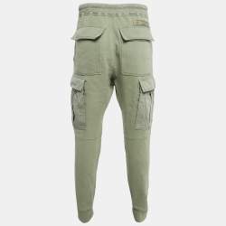 Pre Owned Tom Ford Sage Green Cotton Cargo Pants S