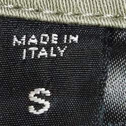 Pre Owned Tom Ford Sage Green Cotton Cargo Pants S